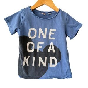 Junk Food Clothing Blue Kids "One of a Kind" Graphic Tee Mickey Ears 2T
